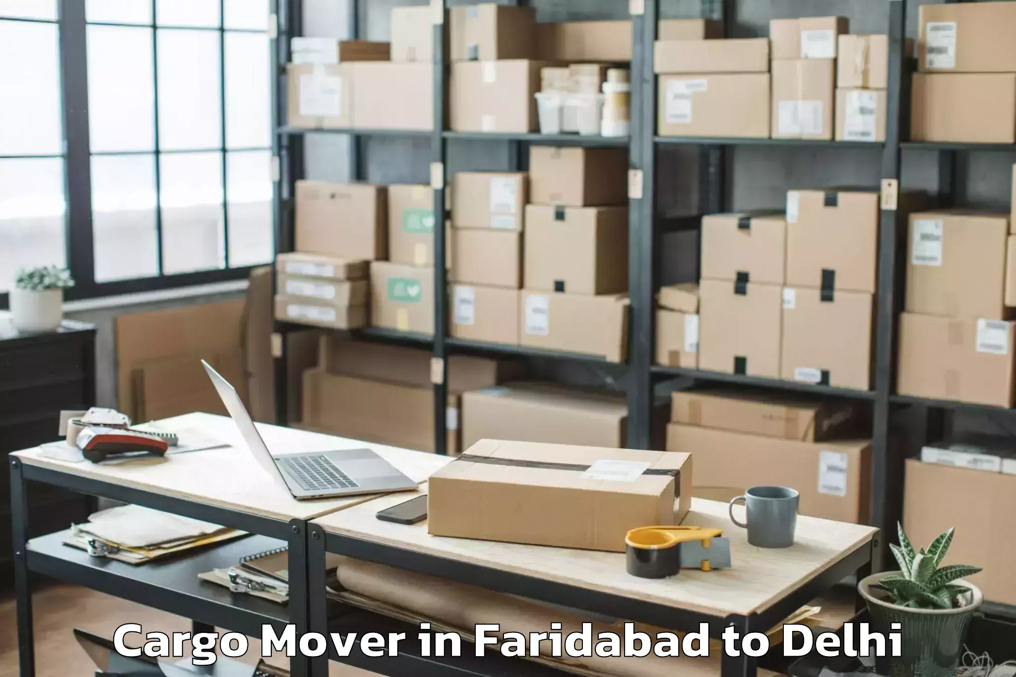 Book Faridabad to Omaxe Connaught Place Cargo Mover Online